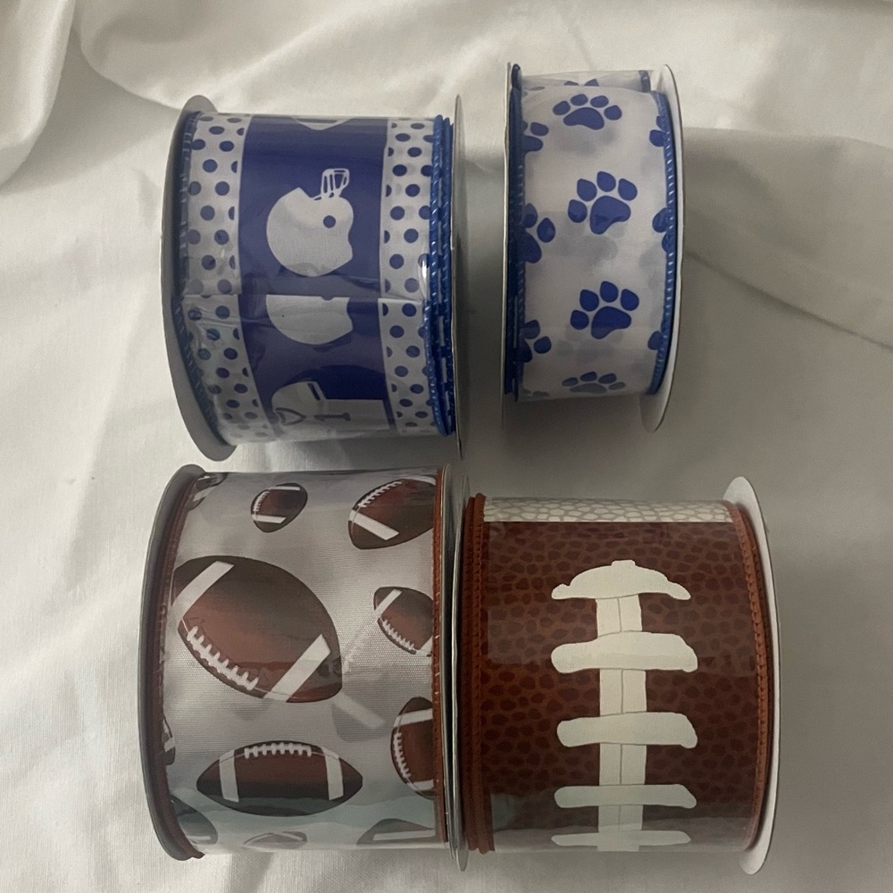 Expressions Blue and Brown Sports Ribbon Set